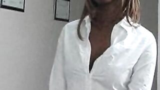 Ebony teen schoolgirl dicked by pervy mature principal