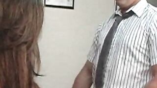 Busty teen cheerleader fucks hard and fast with teacher