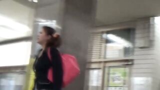 Hot Asian hairy pussies filmed by hidden camera while peeing