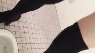 Hot Asian hairy pussies filmed by hidden camera while peeing