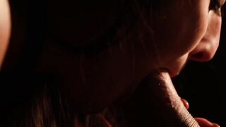 Sensual fucking session for a couple in a dark room