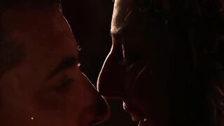 Sensual fucking session for a couple in a dark room