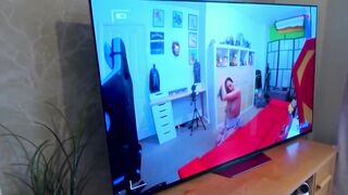Juicy tits cutie Lucy Lane tricked by kinky nerd for hot BJ