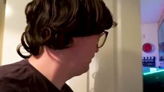 Juicy tits cutie Lucy Lane tricked by kinky nerd for hot BJ