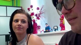 Juicy tits cutie Lucy Lane tricked by kinky nerd for hot BJ