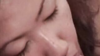 Busty Asian girl Leila Long sucks and rides producers cock