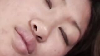 Busty Asian girl Leila Long sucks and rides producers cock