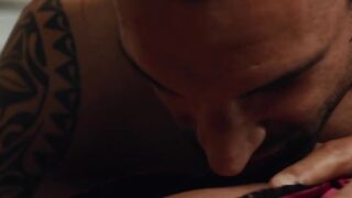 Young beauty kisses her man as she goes for anal drilling