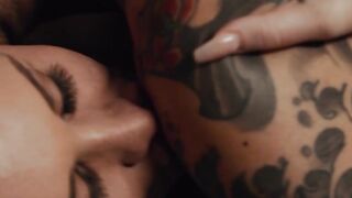 Young beauty kisses her man as she goes for anal drilling