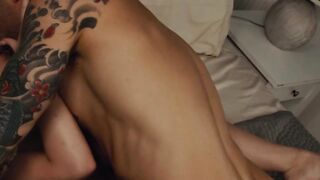 Young beauty kisses her man as she goes for anal drilling