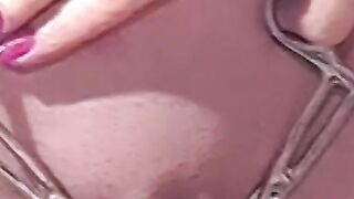 Redhead sub loves being dominated and spanked by lesbians
