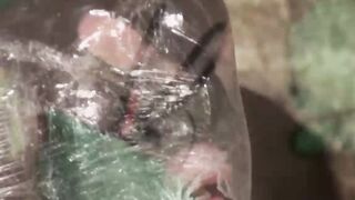 The Clingfilm Slave In The Factory
