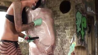 The Clingfilm Slave In The Factory