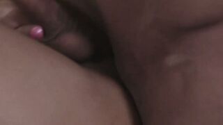 Transsexual babe goes for rough analdrilling after blowjobs