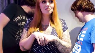 Big natural tits teen Haydies tricked into kinky blowjob