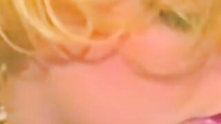 Blonde chick services a hairy dick and waits for cumshot