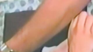 Blonde chick services a hairy dick and waits for cumshot