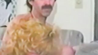Blonde chick services a hairy dick and waits for cumshot