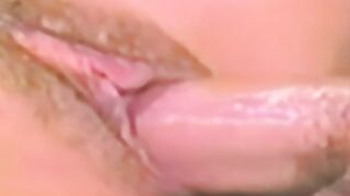 Blonde chick services a hairy dick and waits for cumshot