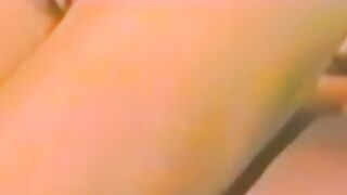 Blonde chick services a hairy dick and waits for cumshot