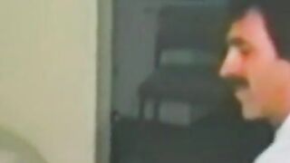 Blonde chick services a hairy dick and waits for cumshot