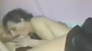 Handsome vintage chick is eager to ride a dick like crazy