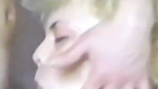 Handsome vintage chick is eager to ride a dick like crazy