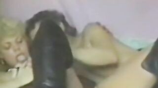 Handsome vintage chick is eager to ride a dick like crazy