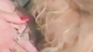 Vintage dykes have fun in jacuzzi before tongue fucking