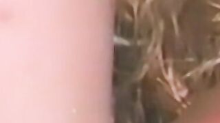 Vintage dykes have fun in jacuzzi before tongue fucking