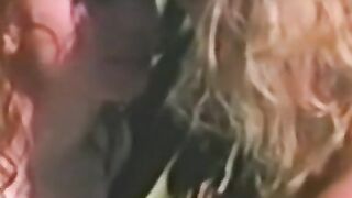 Vintage dykes have fun in jacuzzi before tongue fucking