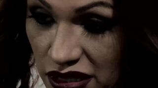 Juicy big tits tranny Jessy Dubai rides thick cock after BJ