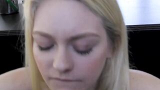 Young babe banged in the office by a loan agent