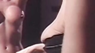Stunning babe moans during hardcore lesbian BDSM session