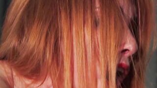 Tied on office chair and edged to the limit with fingering