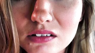 Blonde Emma Sirus facesitted by petite Asian Kimmy Kimm