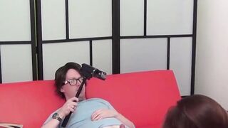 Sexy redhead Bella Star tricked by horny nerd for kinky BJ