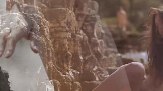 Small tits Demi Fray shows her sexy body in hot slow motion