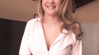 Lavish babe pounded hard by huge cock at porn audition