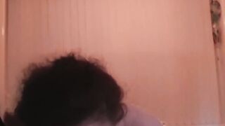 Natural tits goddess Scarlett Red moans during pussy play