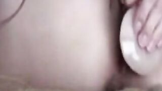 Mature Woman Fucks Herself with a Dildo