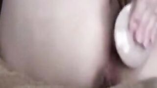 Mature Woman Fucks Herself with a Dildo