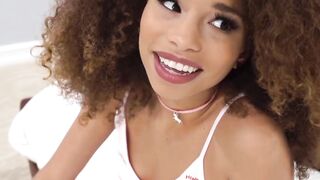 Natural tits ebony Cecilia Lion fucked hard by kinky stepdad