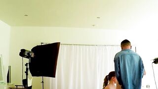 Sexy blue eyes babe Autumn Temptation deepthroats nerd cock