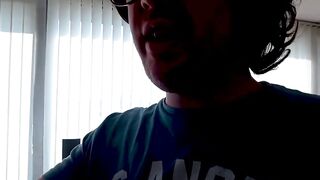 Sexy blue eyes babe Autumn Temptation deepthroats nerd cock
