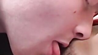 Flat chested oriental babe pussy smashed and facialized