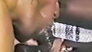 Amateur chick swallows black dick before being hammered