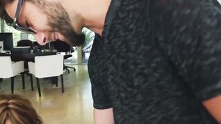 Ebony babe Annabelle Rey gives BJ before doggystyle fuck