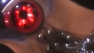 BDSM brunette Cherokee drills with dildo ebony babes pussy