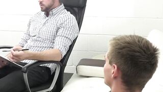Johnny Ford helps twink Ashton Silvers in his sexual exploration